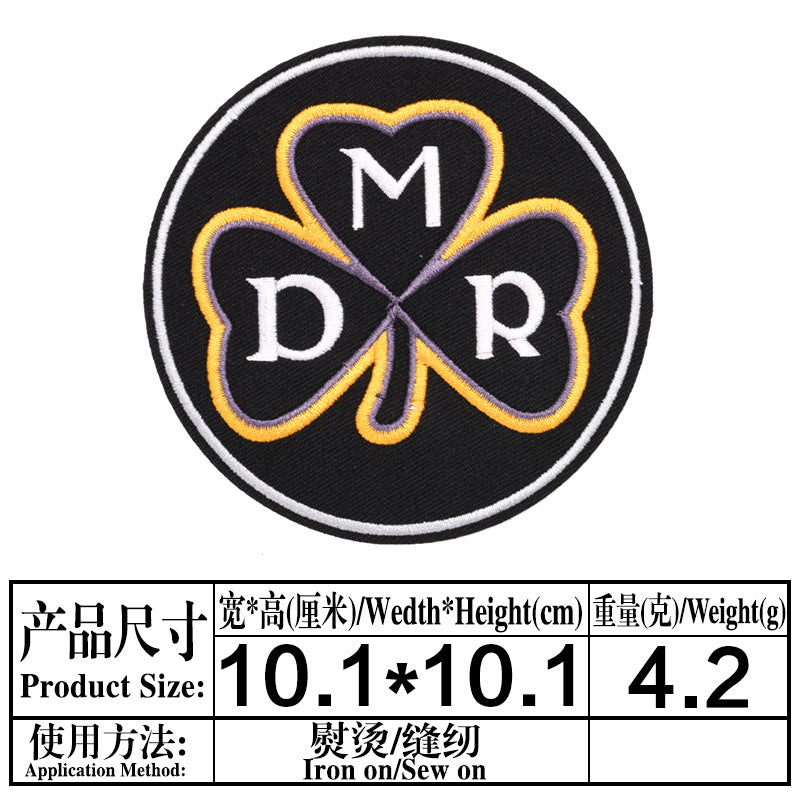 Wholesale Patch Cloth Sticker Baseball Team Round LetterSticker